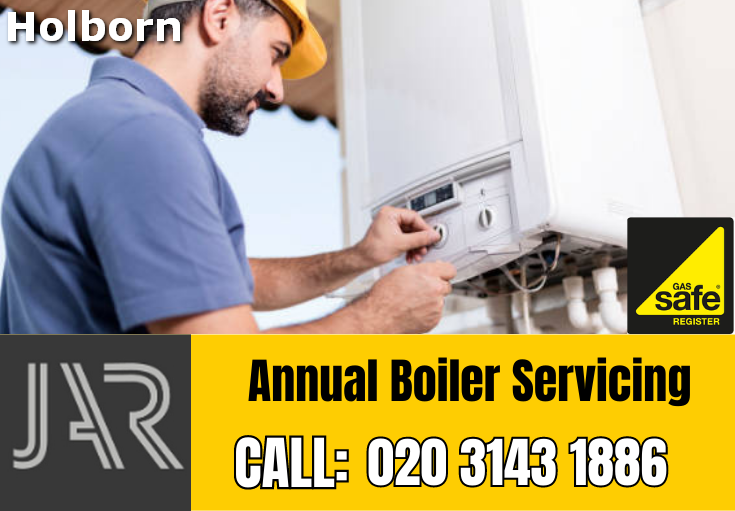 annual boiler servicing Holborn